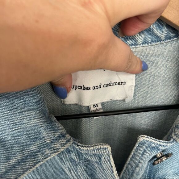 Cupcakes and Cashmere Affleck Embroidered Star Denim Jacket - Picture 8 of 11